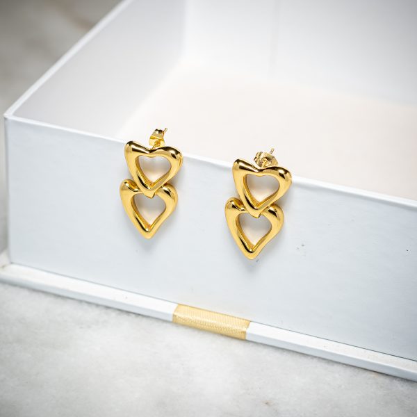Double Heart Earring